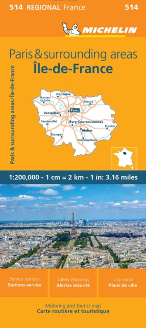 Ile-de-France - Michelin Regional Map 514