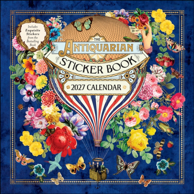 Antiquarian Sticker Book 2027 Wall Calendar