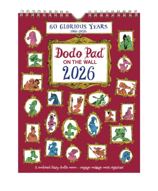 Dodo Pad On The Wall 2026 - Calendar Year Wall Hanging Week to View Calendar Organiser