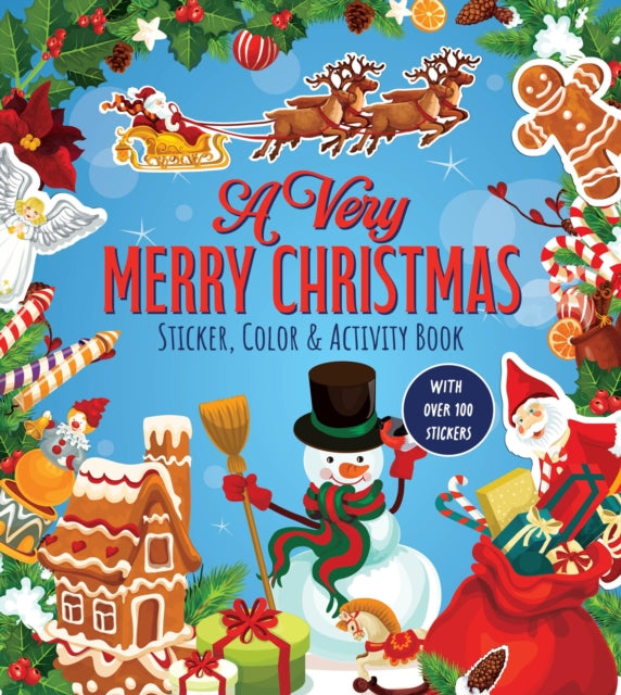 Very Merry Christmas Sticker, Color & Activity Book