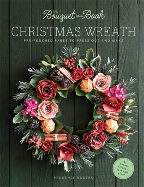 Bouquet in a Book Christmas Wreath