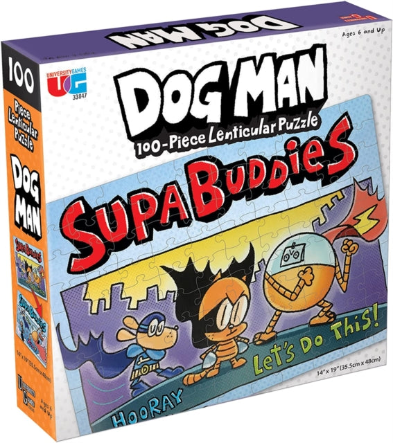 Puzzle 3D, Pasji mož Supa, 100 delni (Dog Man)