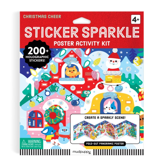 Christmas Cheer Sticker Sparkle Poster Activity Kit
