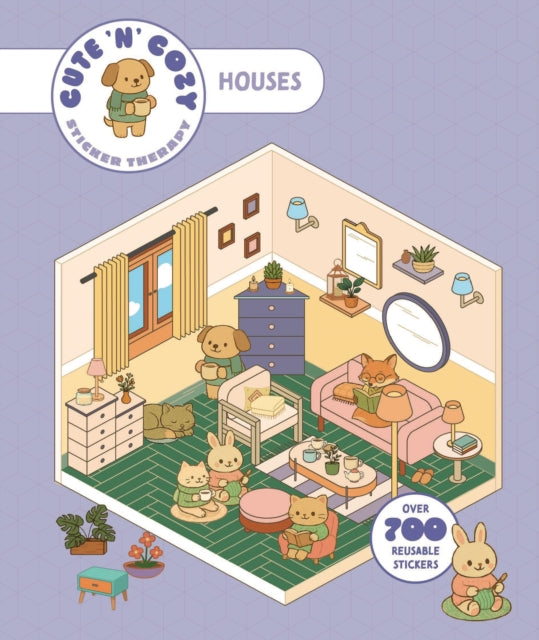 Cute 'n' Cozy Sticker Therapy: Houses