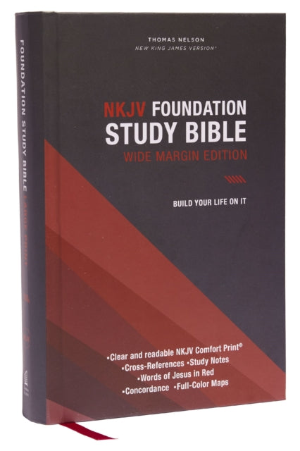 NKJV, Foundation Study Bible, Large Print, Hardcover, Red Letter, Comfort Print