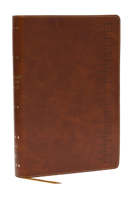 Student Study Bible: A Guide to Knowing and Living God’s Word (NKJV, Brown Leathersoft, Red Letter, Comfort Print)