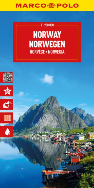 Norveška 1 : 900.000 (Avtokarta)