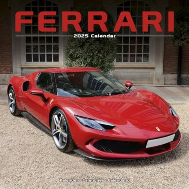Ferrari Calendar 2025 Square Car Wall Calendar - 16 Month