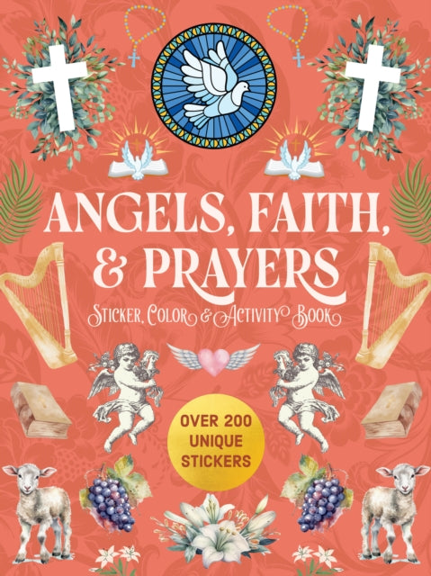 Angels, Faith & Prayers Sticker, Color & Activity Book