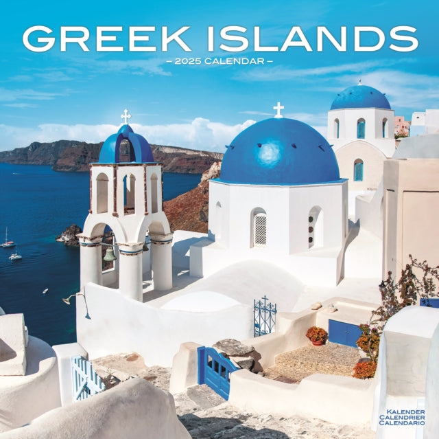 Greek Islands Square Wall Calendar 2025