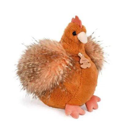 Plišasta igrača Kokoška DouDou, 20 cm, oranžna