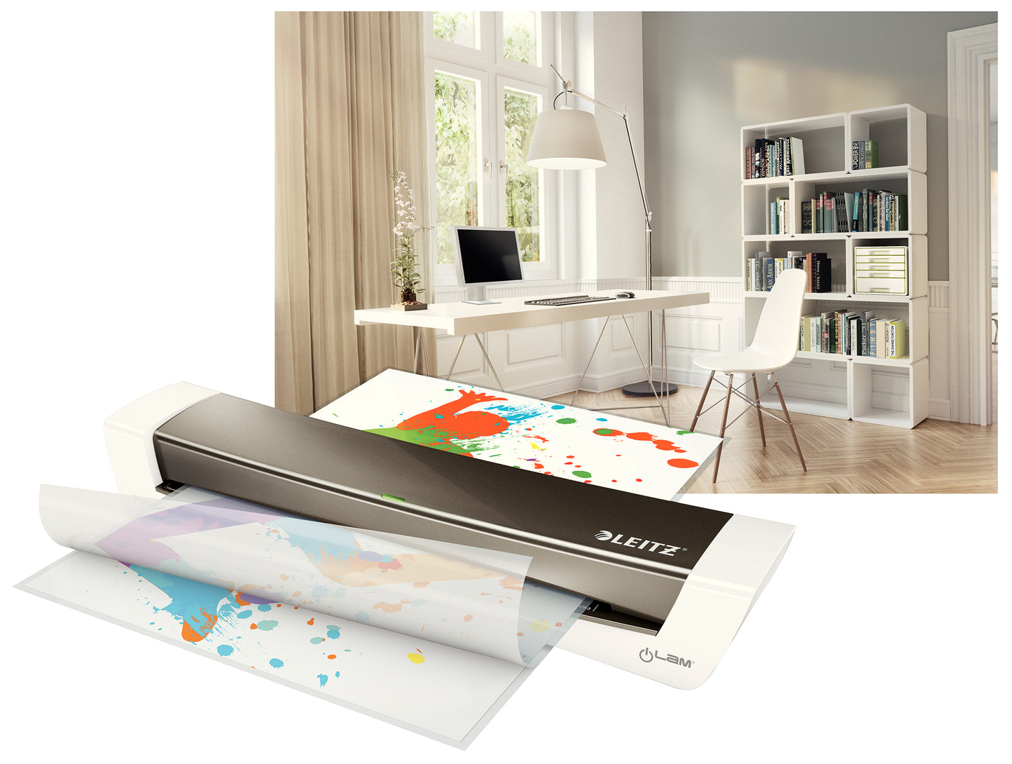 Plastifikator Leitz Ilam Home Office A3, kov. srebrna