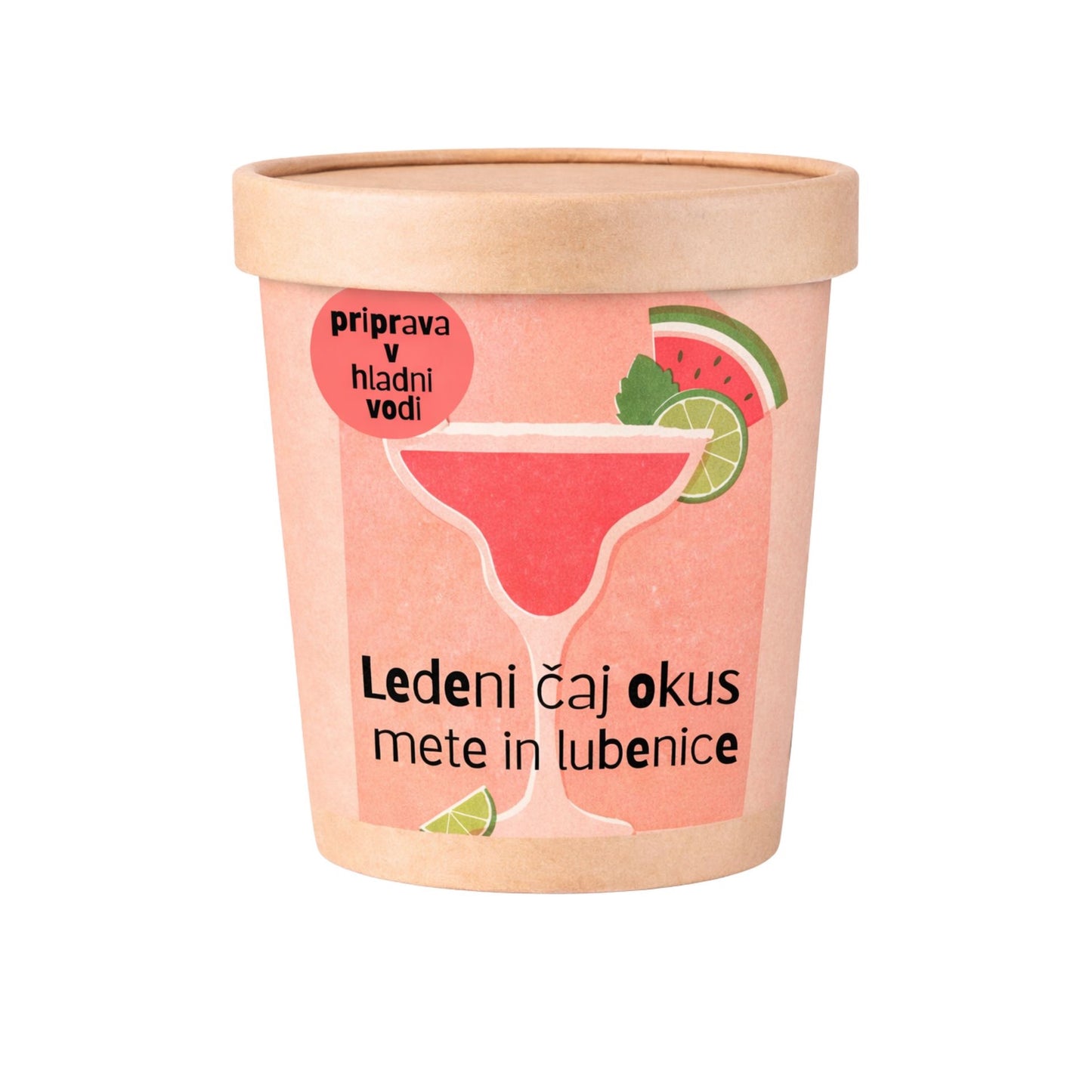 Ledeni čaj v lončku; Okus lubenica in meta (50g)