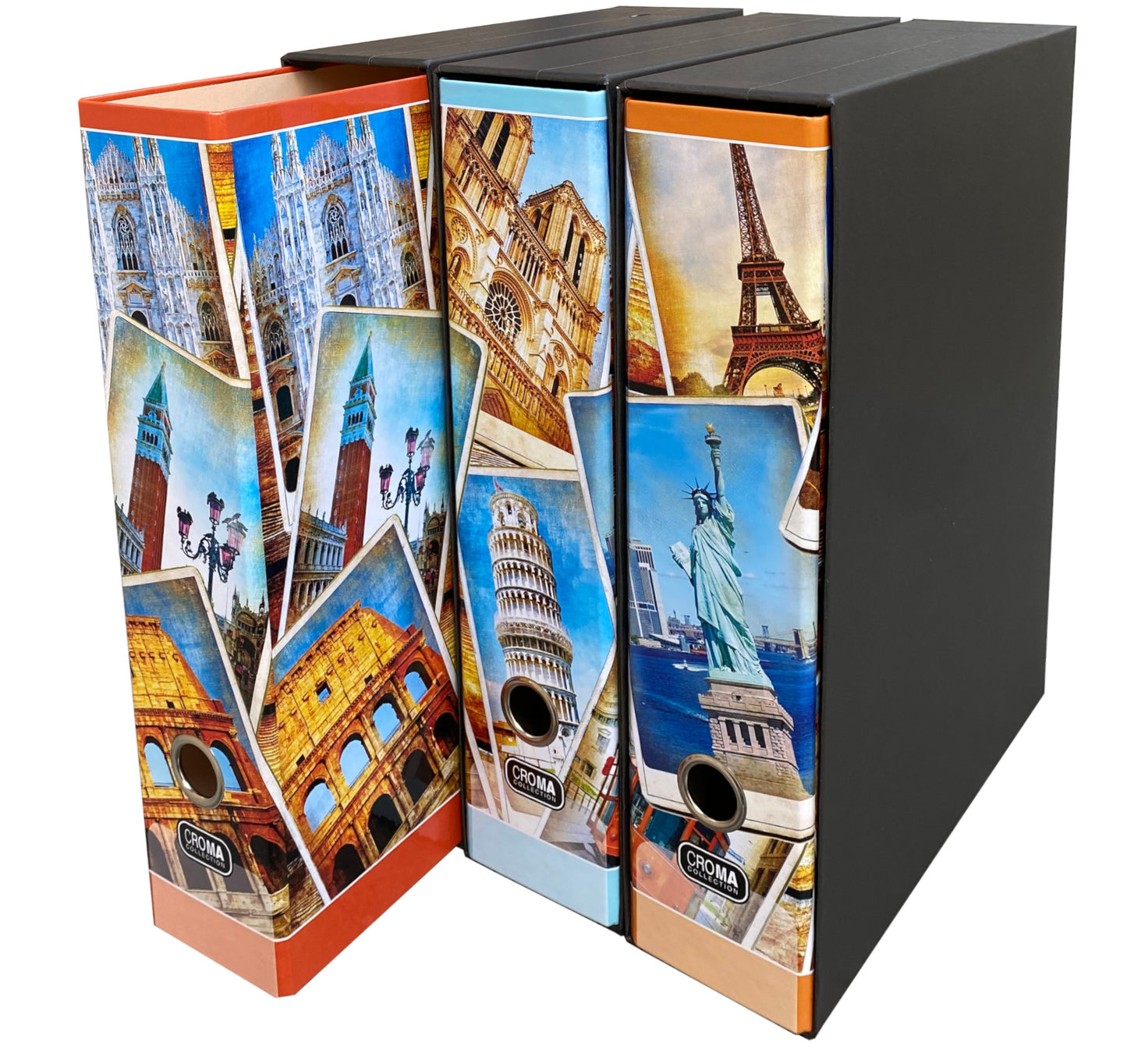 Set 3 rinčnih map A4 Croma 3/1, Potovanja