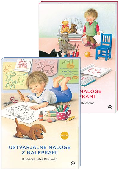 USTVARJALNE + ZABAVNE NALOGE Z NALEPKAMI