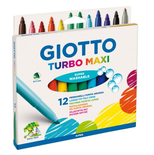 FLOMASTRI GIOTTO 076200 TURBO MAXI 12/1 BL.