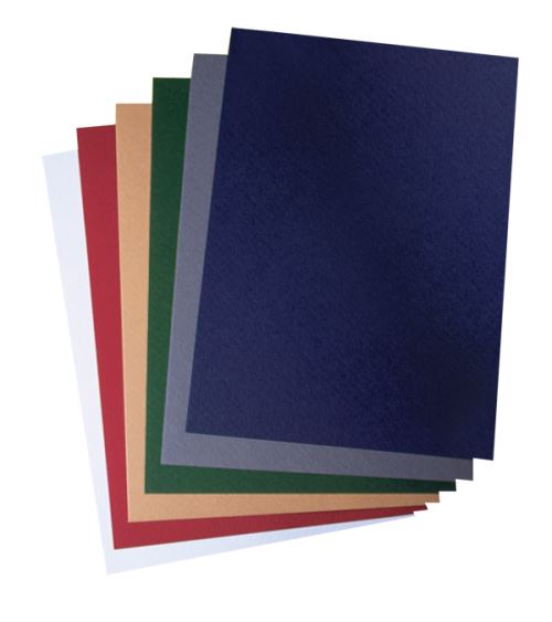 Karton za vezavo a4 relief moder 250gr gbc 100/1