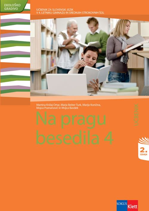 NA PRAGU BESEDILA 4 -UČBENIK -NOVO