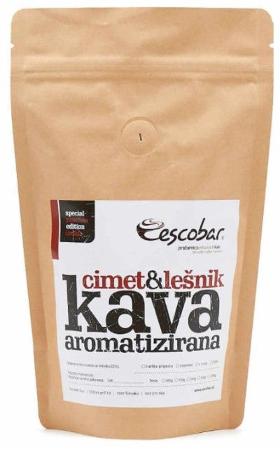 Kava ESCOBAR Aromatizirana cimet/lešnik, 100g