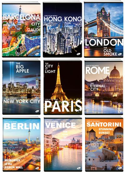 ZVEZEK A4 D E-696736 ROB 52L 80G CITIES BY DAY