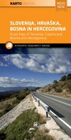Slovenija, Hrvaška, Bosna in Hercegovina - Avtokarta 1:500.000