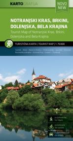 Notranjski kras, Brkini, Dolenjska, Bela krajina - Turistična karta 1:75.000