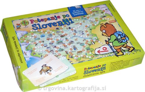 Potepanje po Sloveniji - Na pot z medvedkom Lovrom (didaktična igra)