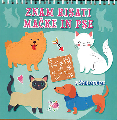 Znam risati mačke in pse (s šablonami)