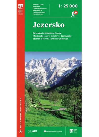 Jezersko 1 : 25.000 (planinska karta)