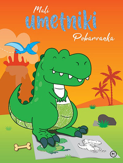 Pobarvanka mali umetnik: Dinozaver