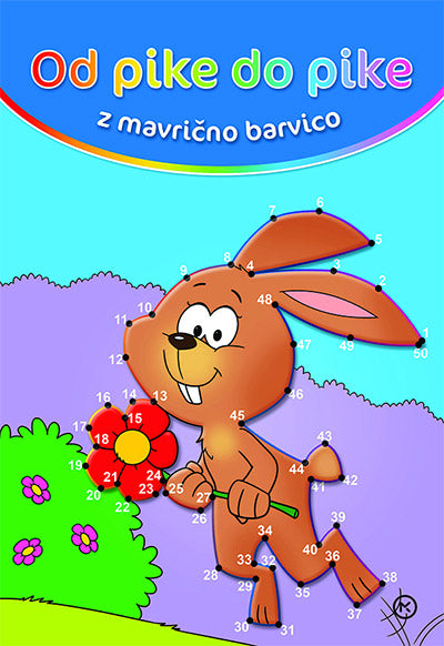 Od pike do pike z mavrično barvico: Zajček