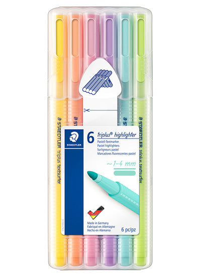TEKSTMARKER STAEDTLER 362 CSB6 TRIPLUS PASTEL 6/1