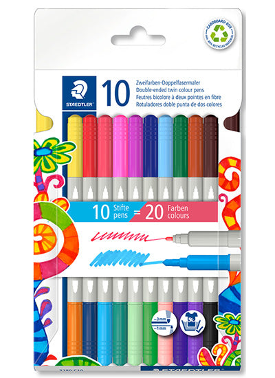 FLOMASTRI STAEDTLER 3280 C10 NORIS TWIN 10/1