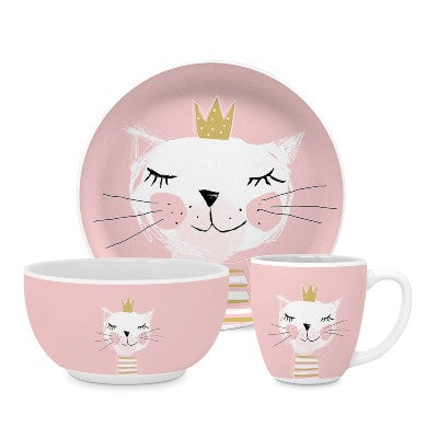 SET ZA ZAJTRK 604796 OTROŠKI HAPPY CAT PPD