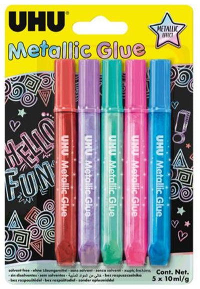 LEPILO UHU METALLIC GLUE 5X10ML 1/10