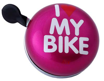 Zvonec za kolo XXL LIIX, I Love My Bike, Pink