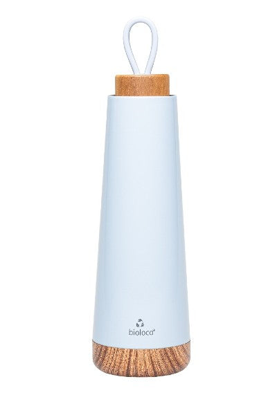 Kovinska steklenica BIOLOCO, 0,5L Nebesno modra