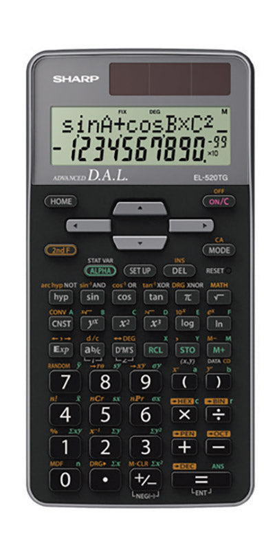 KALKULATOR TEH.SHARP EL 520TGGY SIV 2VRSTIČNI