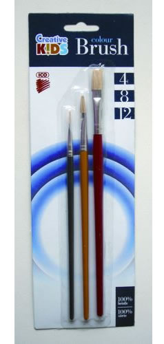 ČOPIČ SET /3 OKROG.7170017000 CREATIVE KIDS(4,6,10