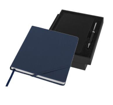 Set Saffiano: Blok A5 in kemični svinčnik, črn