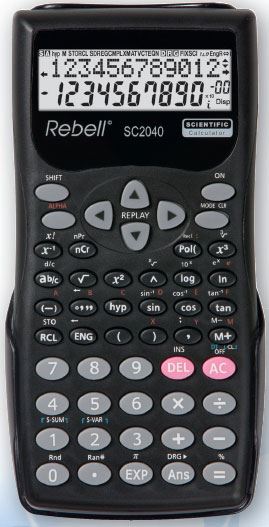 KALKULATOR TEH. REBELL RE-SC2040 BX ČRN