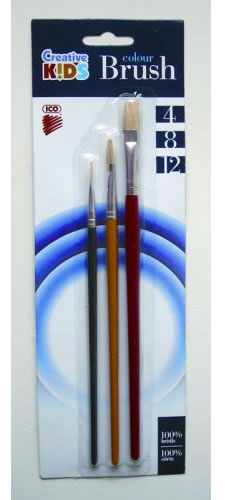 ČOPIČ SET /3 PLOŠČ.7170017001 CREATIVE KIDS(4,8,12