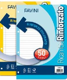 LISTI VLOŽNI A4 D FAVINI 40L 80G OJ. ROB BELI (25)