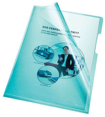 MAPA L PVC A4, sijajna, modra