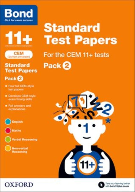 CEM: Bond 11+ Standard Test Papers: Ready for the 2025 Cambridge Select Insight exam