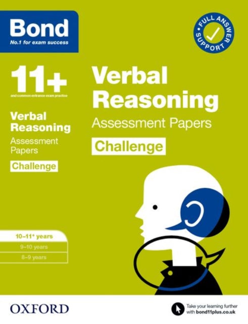Bond 11+ Verbal Reasoning Challenge Assessment Papers 10-11 years: Ready for the 2025 exam (for GL Assessment & other 11 plus exams)