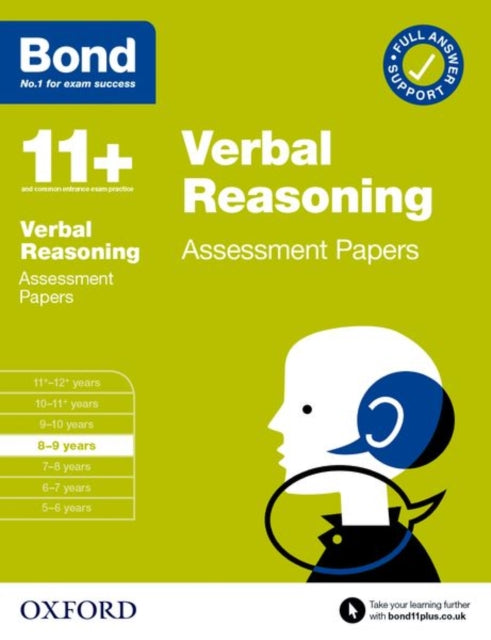 Bond 11+ Verbal Reasoning Assessment Papers 8-9 years (for GL Assessment & other 11 plus exams)