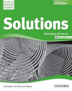 SOLUTIONS ELEMENTARY 2. IZDAJA, delovni zvezek s CD-jem za 1. in 2. letnik gimnazije kot drugi tuji jezik, za 1. in 2. letnik srednješolskega izobraževanja kot 2. tuji jezik, 1. in 2. letnik
