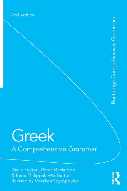 Greek: a Comprehensive Grammar of the Modern Language
