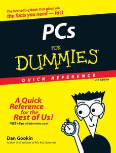 PC's for Dummies Quick References